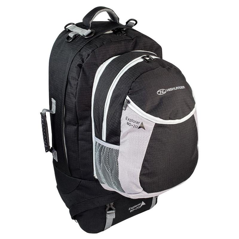 

Туристический рюкзак Highlander Explorer Ruckcase 80+20 Black (924222)