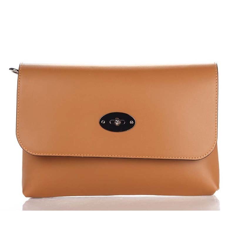 

Клатч кожаный Italian Bags Коньячный