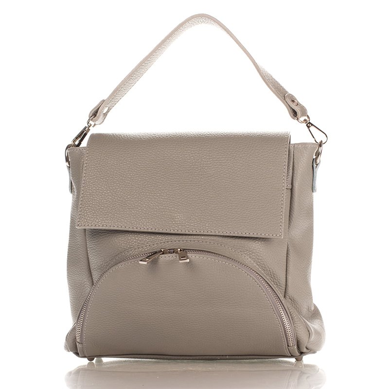 

Женская кожаная сумка Italian bags Серый