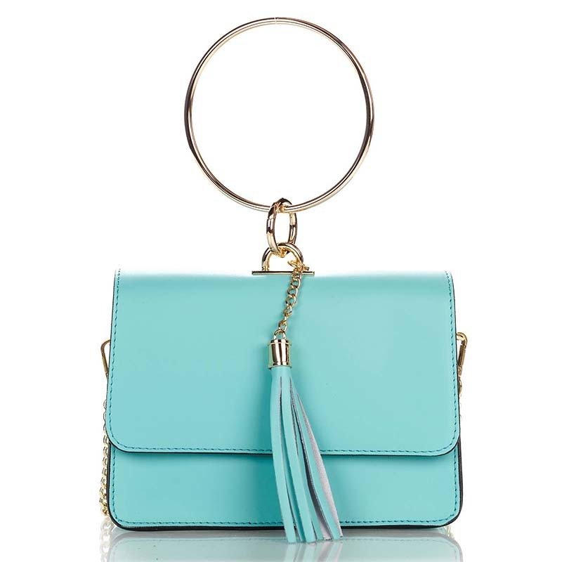 

Клатч кожаный Italian bags Бирюзовый