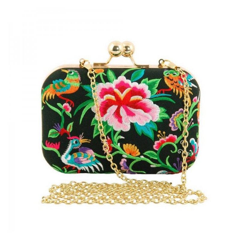 

Клатч TRAUM Черный с красным цветком (7212-71)