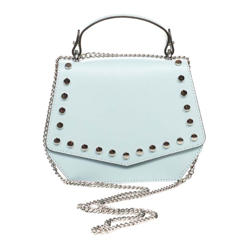 

Женская кожаная сумка Italian bags Голубой
