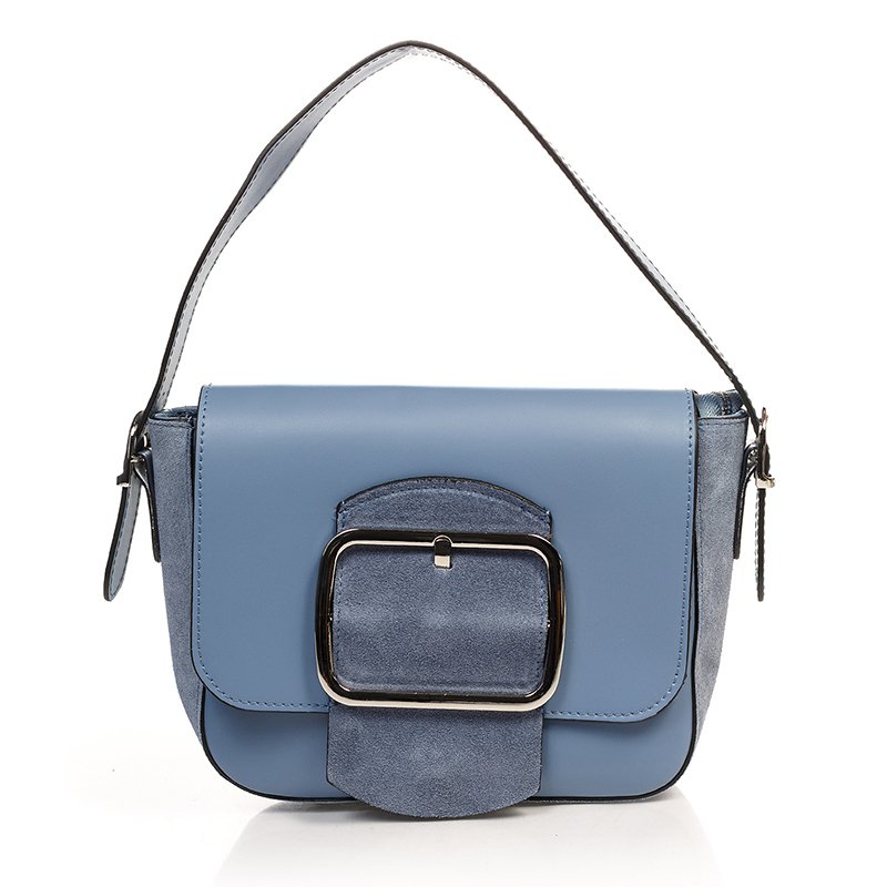 

Женская кожаная сумка Italian bags Голубой