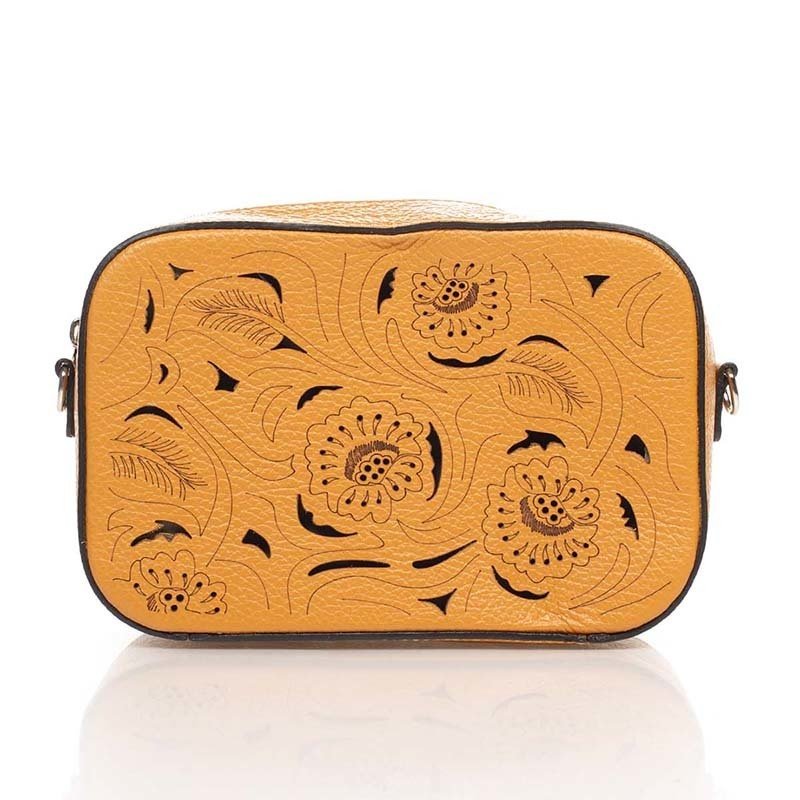 

Кожаный клатч Italian bags Коньячный