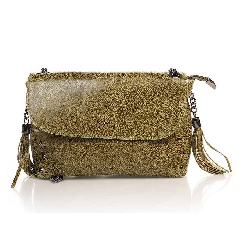 

Женская кожаная сумка-клатч Italian Bags Зеленый