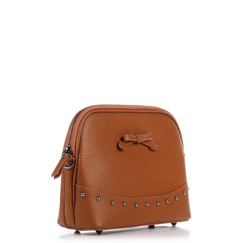 

Женская кожаная сумка-клатч Italian Bags Коньячный