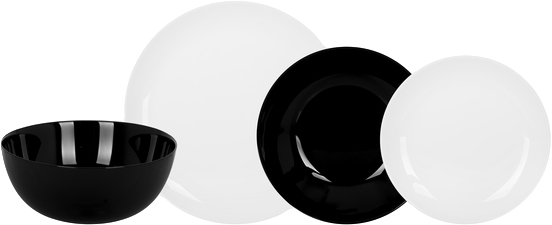 

Сервиз столовый Luminarc Diwali Black & White из 19 предметов