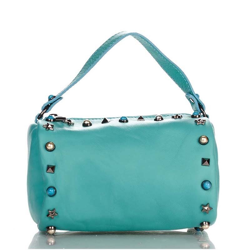 

Женская кожаная сумка Italian bags Голубой