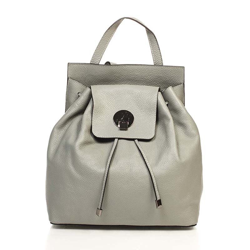 

Городской кожаный рюкзак Italian bags Серый