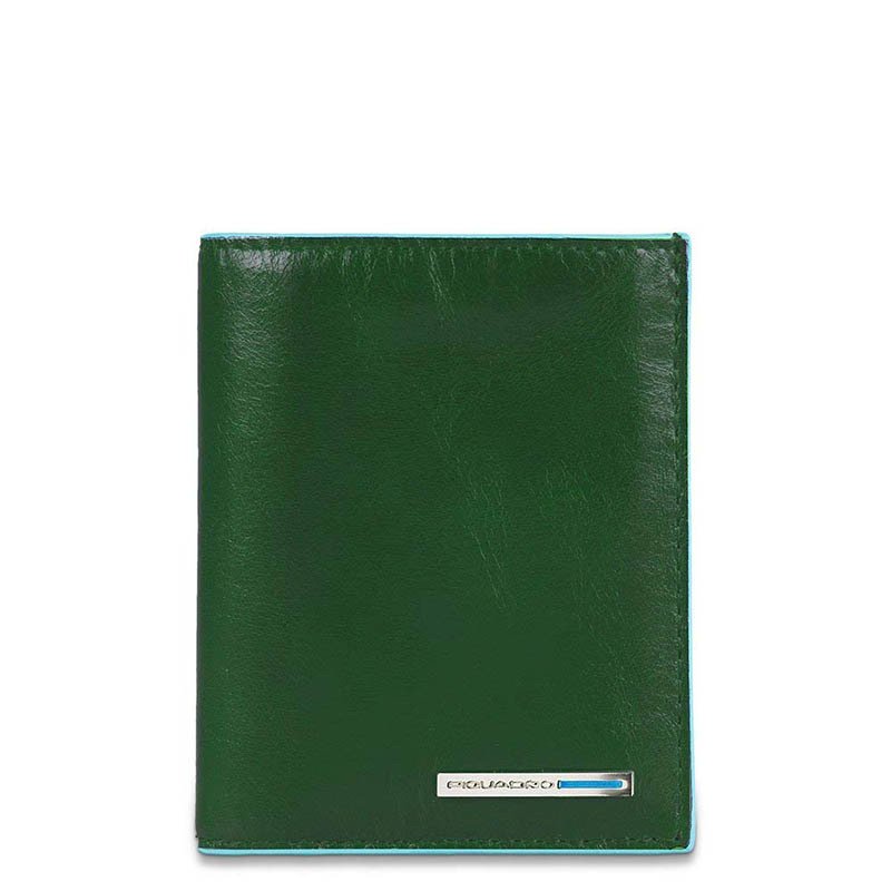

Портмоне Piquadro BL SQUARE Green-Yellow с отдел. д/док и 7 кред.карт