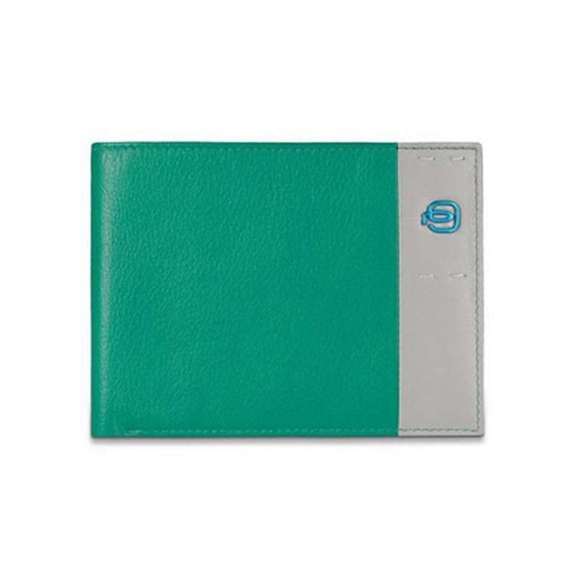 

Портмоне Piquadro PULSE Green-Gray с отдел. для монет