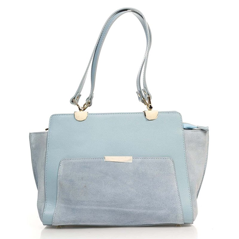 

Женская кожаная сумка Italian bags Голубой
