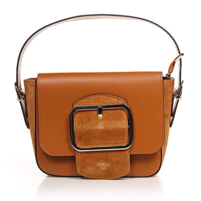 

Женская кожаная сумка Italian Bags Коньячный