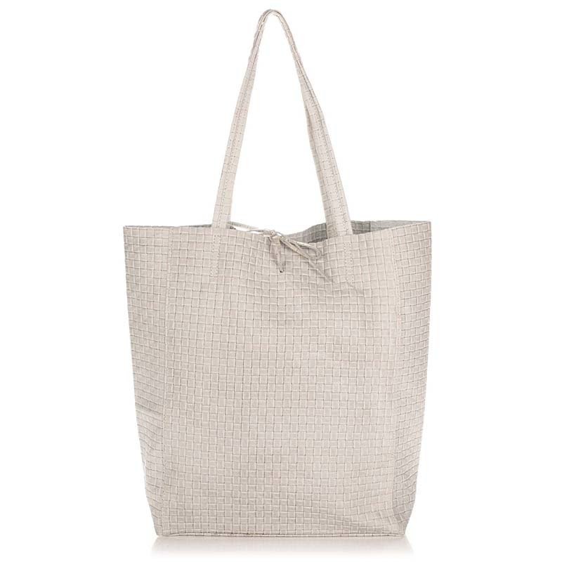 

Женская кожаная сумка Italian bags Серый