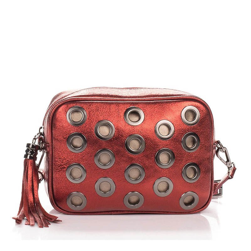 

Женская кожаная сумка-клатч Italian Bags Бордовый
