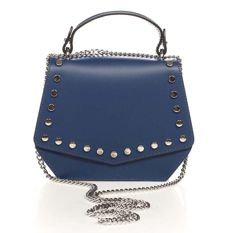 

Женская кожаная сумка Italian bags Синий