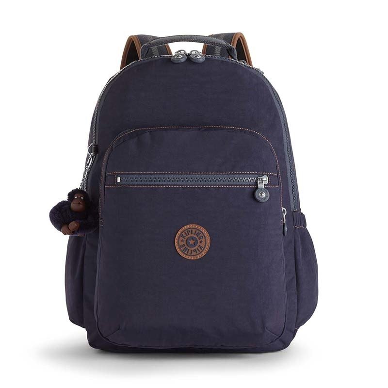 

Городской рюкзак Kipling SEOUL GO Blue Tan Block с отдел. д/ноутбука 20л