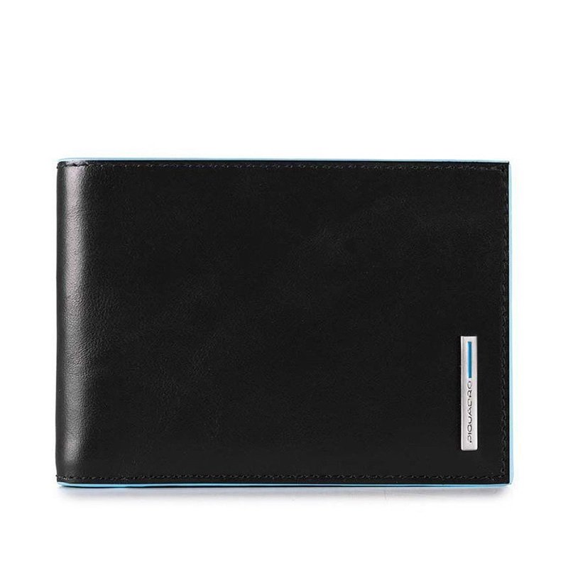

Портмоне кожаное Piquadro Blue Square Black с отдел. для 11 кред.карт