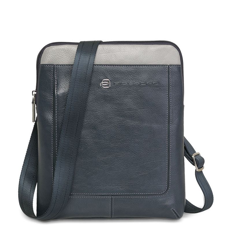 

Мужская сумка Piquadro VIBE Blue-Grey с 1 отдел. на ремне