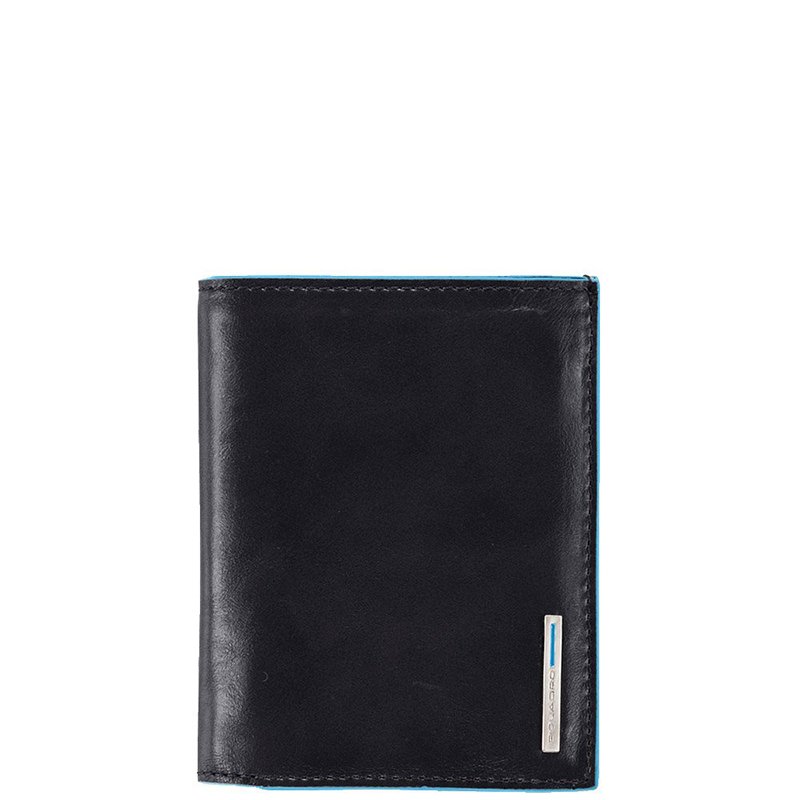 

Портмоне Piquadro BL SQUARE Black верт. с отдел. для монет