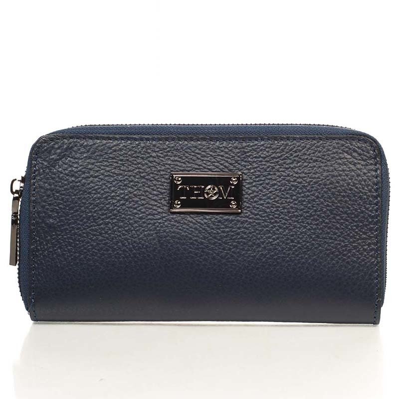 

Кошелек кожаный женский Italian bags Синий