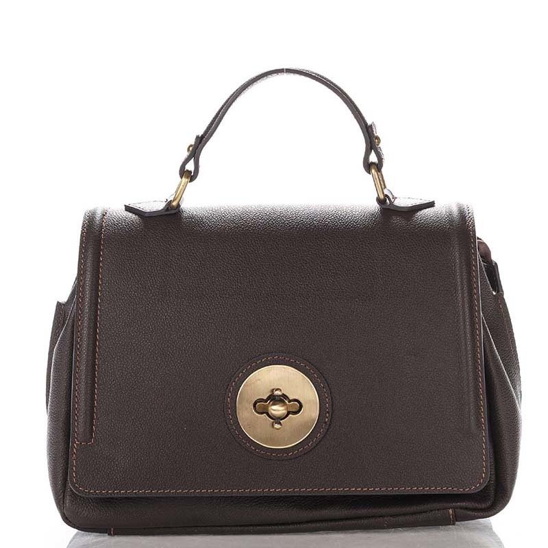 

Женская кожаная сумка Italian bags Коричневый