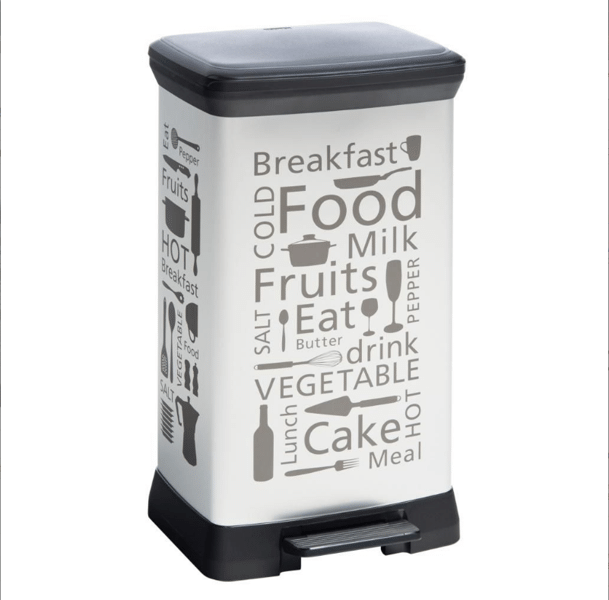 

Ведро для мусора Curver Deco Bin 50 Food серебро