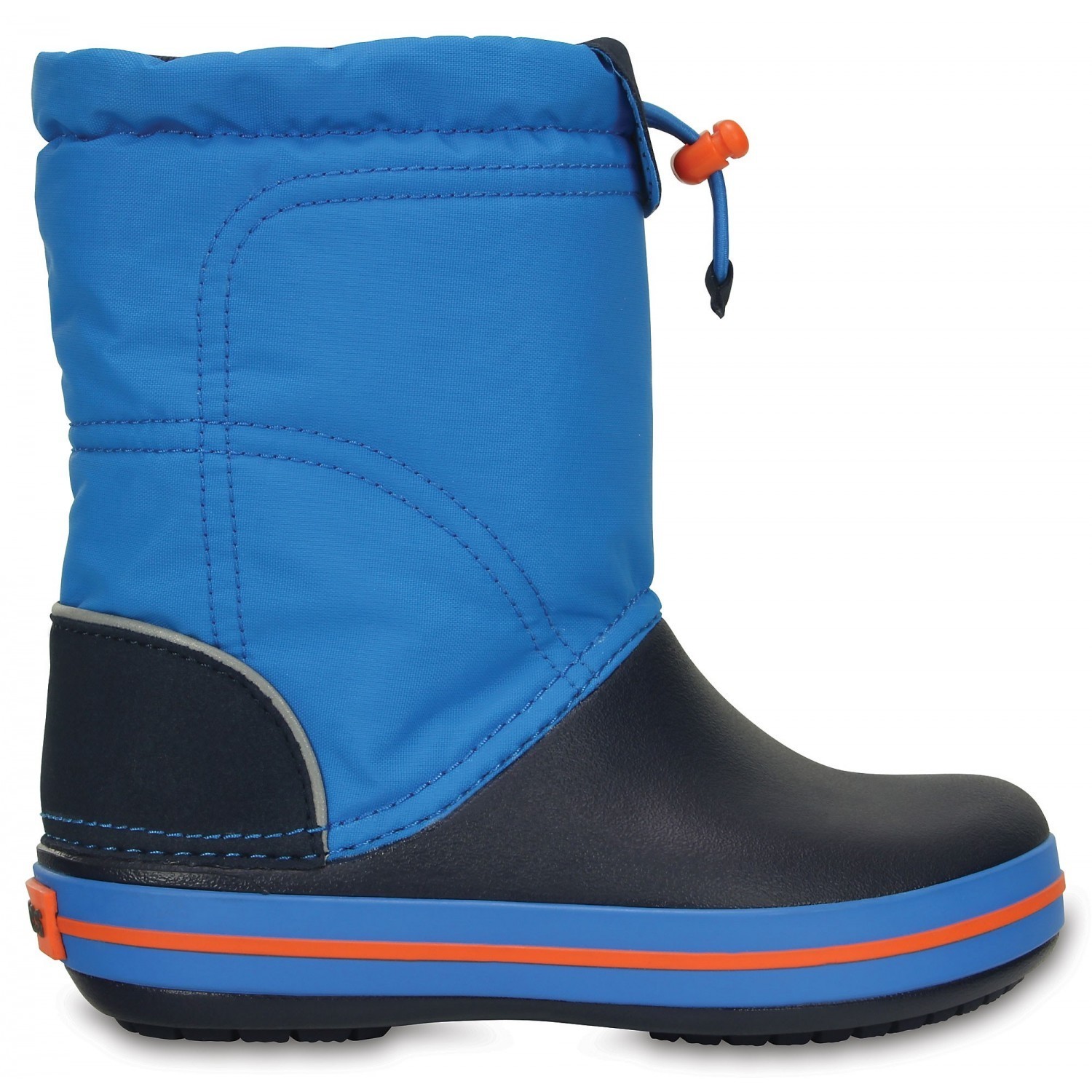 

Детские зимние сапоги Crocs Kids LodgePoint Boot С8 25 Синие на затяжке