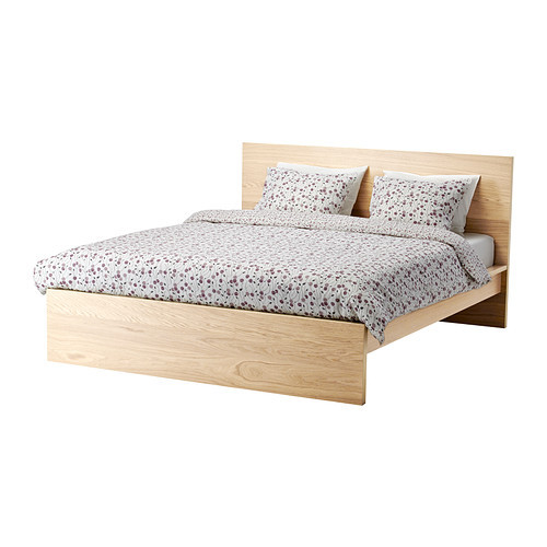 

Каркас кровати IKEA MALM Leirsund 180x200 см Дубовый шпон беленый 991.751.71