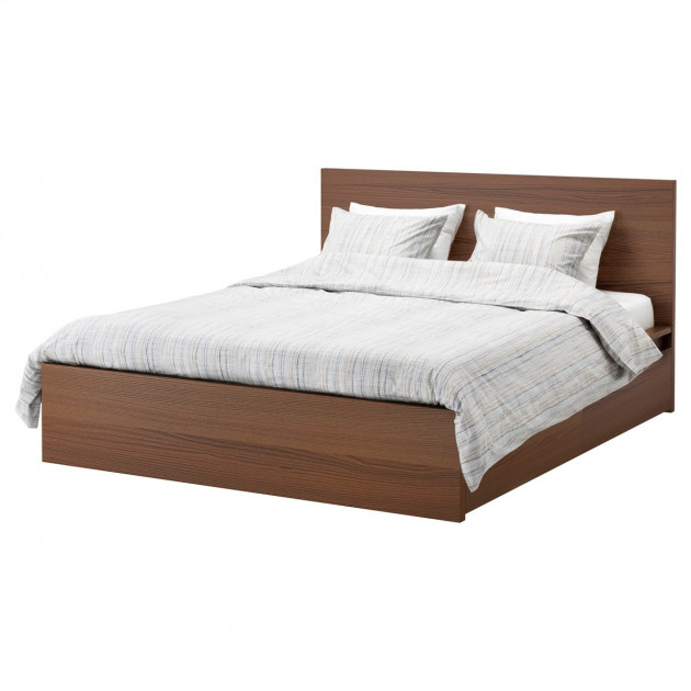 

Каркас кровати с 2 ящиками IKEA MALM 160x200 см Коричневая морилка 791.571.68