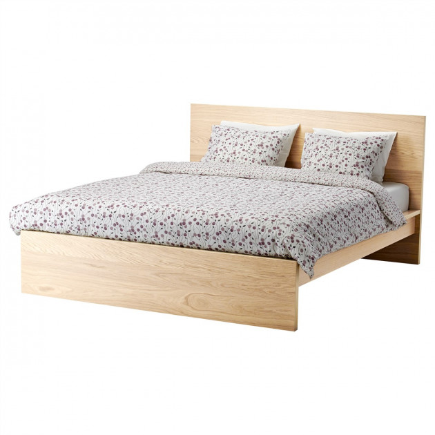 

Каркас кровати IKEA MALM 160x200 см Дубовый шпон беленый 590.273.90