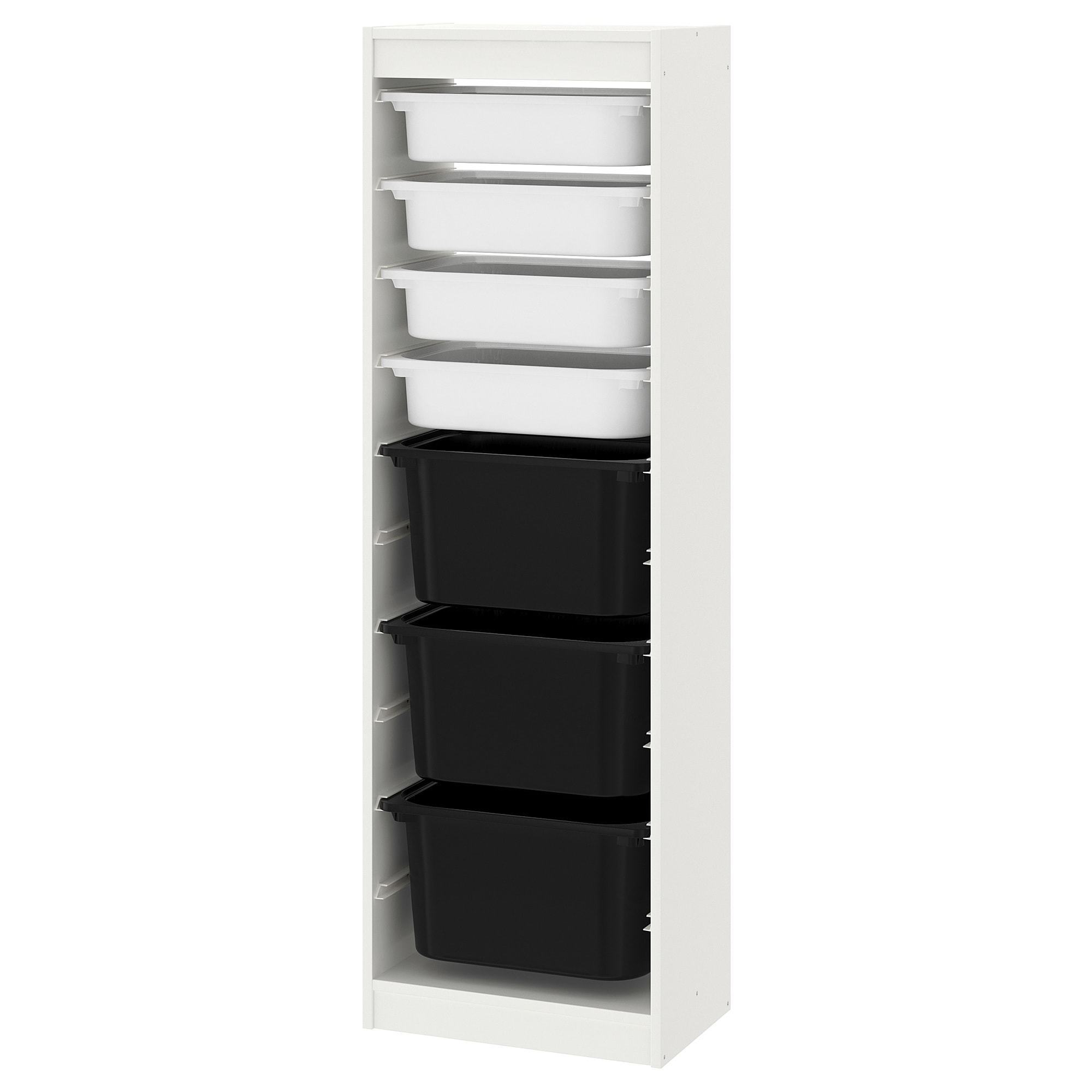 

Стеллаж с контейнерами IKEA TROFAST 46x30x145 см белый, черный 592.285.53