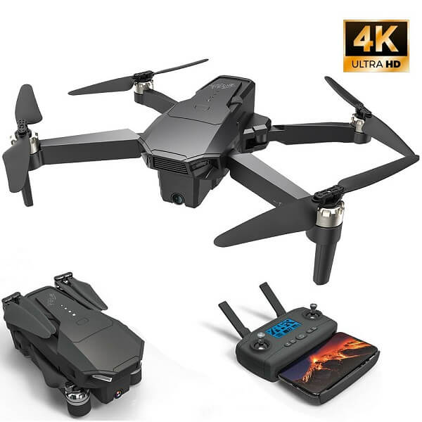 

Квадрокоптер RC KF107 - дрон с 4K и HD камерами, GPS, 5G Wi-Fi, FPV, БК моторы, 1.2 км, до 25 мин. полета (k368)