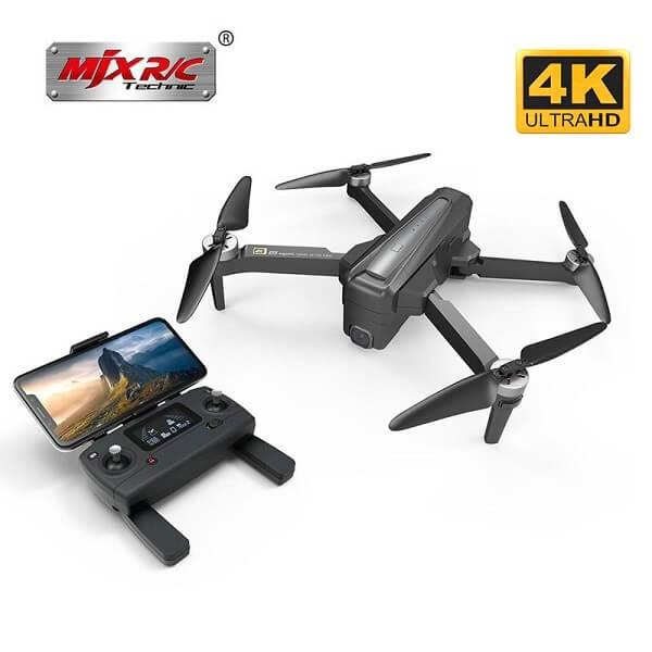

Квадрокоптер MJX B12 − дрон с 4K камерой, GPS, 5G WIFI, FPV, БК моторы, до 22 мин. полета (k374)
