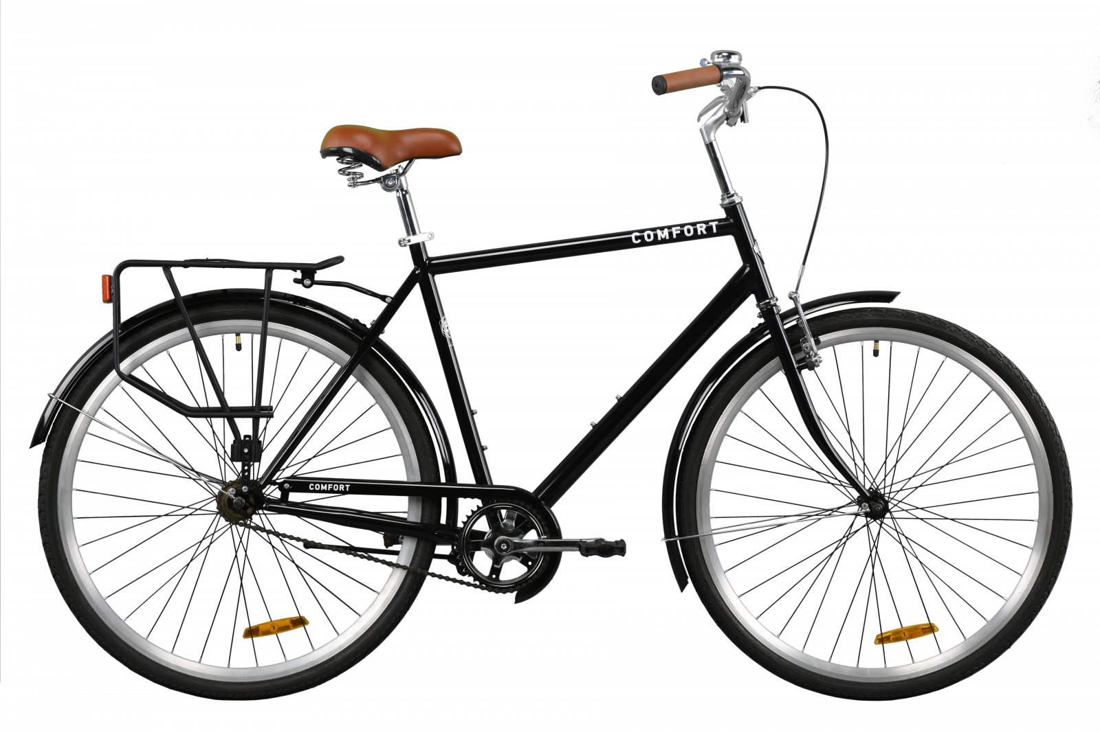 

Велосипед Dorozhnik Comfort Male планет. 28" 2020 Черный Рама 22"