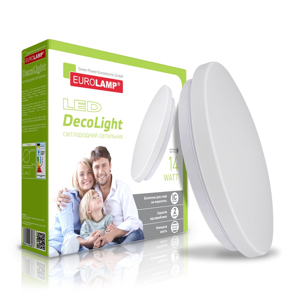 

Светодиодный (LED) светильник Eurolamp 14W 4000K (LED-NLR-14/4(F)new)