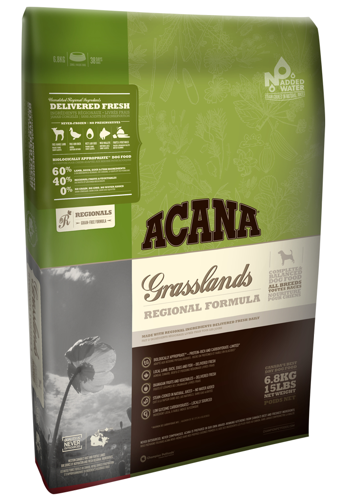 

Сухой корм Acana Grasslands Dog (Акана) для собак всех пород и возрастов (ягненок и яйцо) 11.4 кг