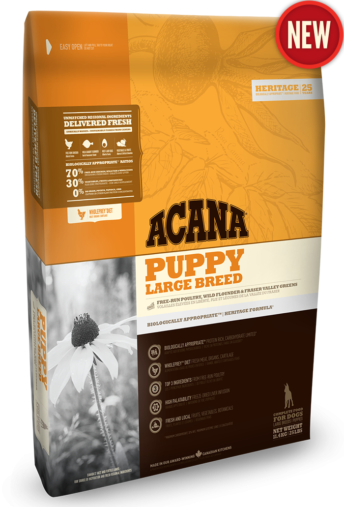 

Сухой корм Acana Puppy Large Breed для щенков крупных пород 17 кг