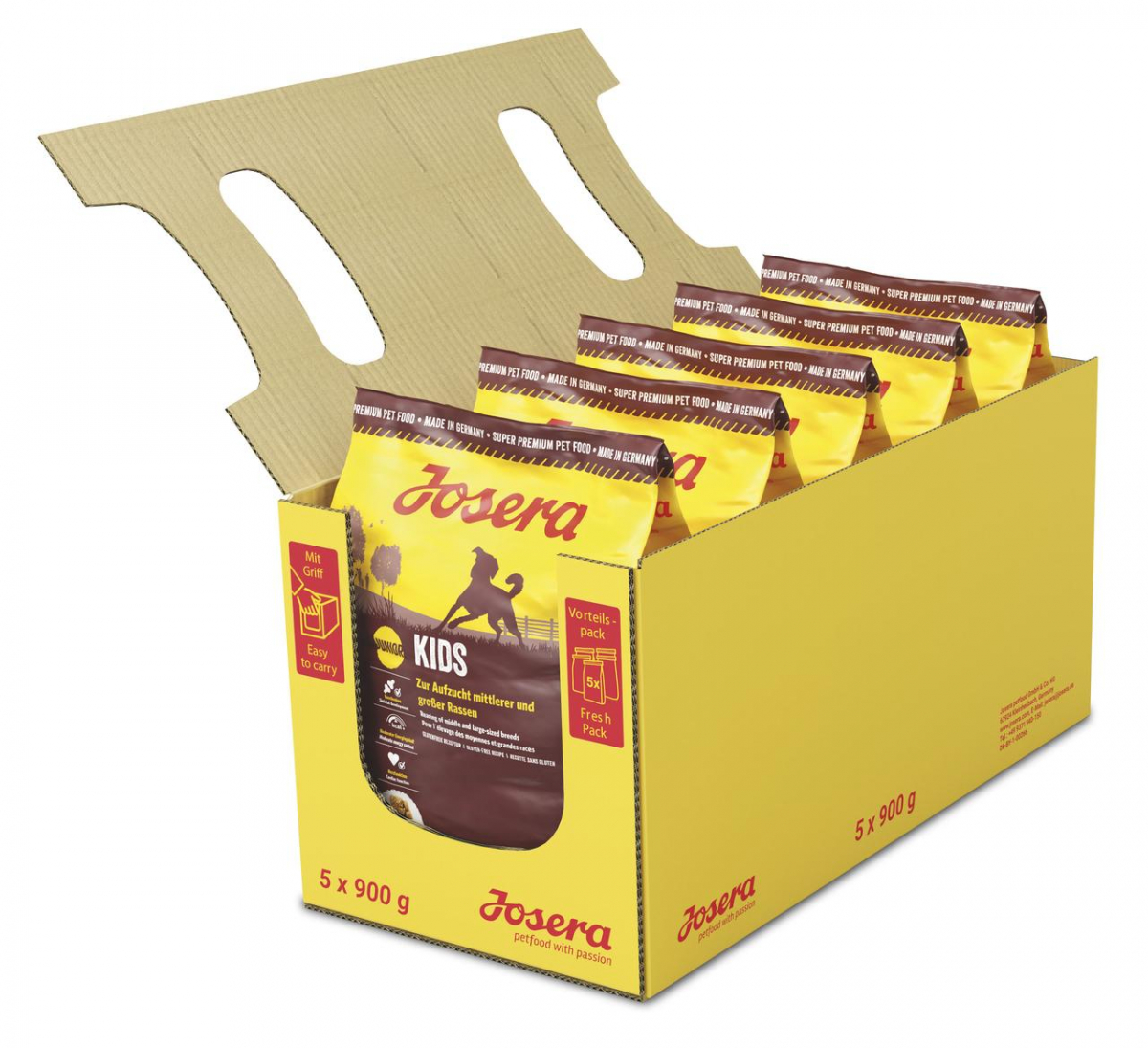 

Сухой корм Josera Kids для щенков средних и крупных пород, 5х900 г