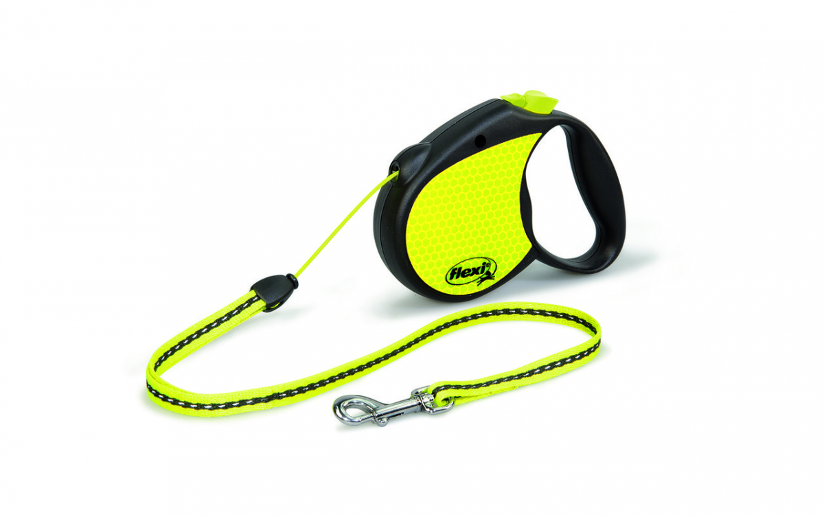 

Рулетка Flexi Neon для собак светоражающая S, трос, до 12 кг