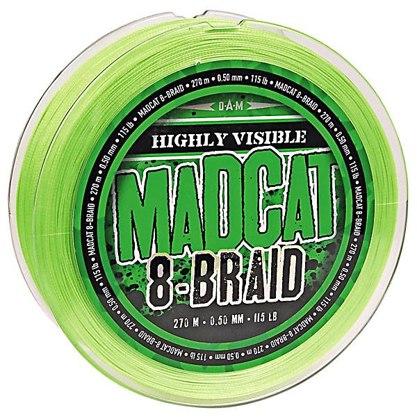 

Шнур DAM MADCAT 8-BRAID 270 м 0.35 мм 29.5 кг/65Lb Зеленый