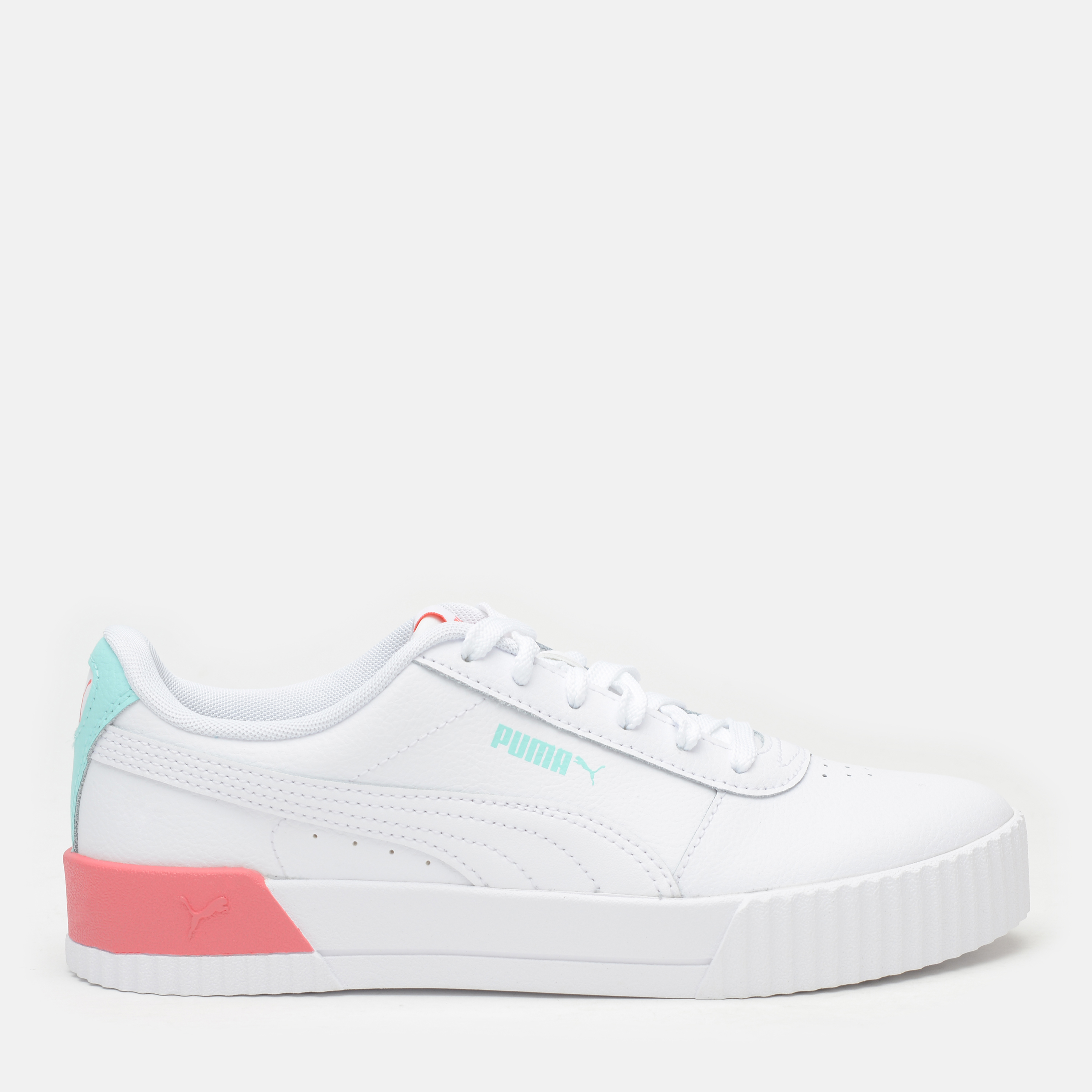 

Кеды Puma Carina L Jr 37067723 37 (4) 23 см White-Sun Kissed Coral