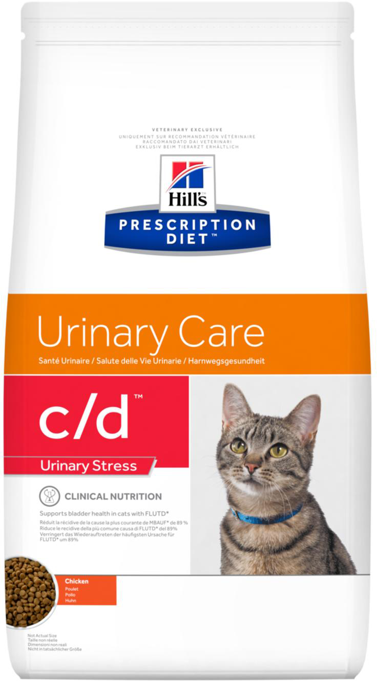 

Сухой корм для кошек Hill's PRESCRIPTION DIET c/d Urinary Stress Feline Chicken с идиопатическим циститом 8 кг (052742284408)