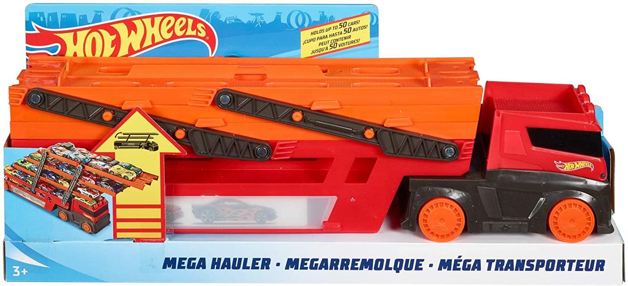 

Автовоз Hot Wheels Грузовик Транспортер на 50 машинок Mega Hauler GHR48