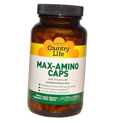 

Max-Amino with Vitamin B-6 Country Life 180вегкапс (27124009)
