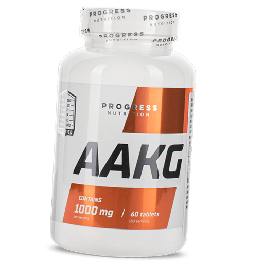 

ААКГ, Аргинин Альфа-Кетоглютарат, AAKG, Progress Nutrition 60таб (27461001)