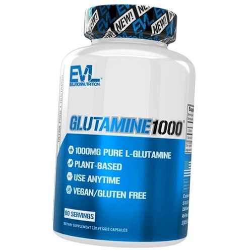 

Глютамин, Glutamine 1000, Evlution Nutrition 120вегкапс (32385002)