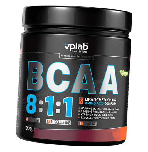 

ВСАА с Глютамином, BCAA 8:1:1, VP laboratory 300г Фруктовый пунш (28099001)