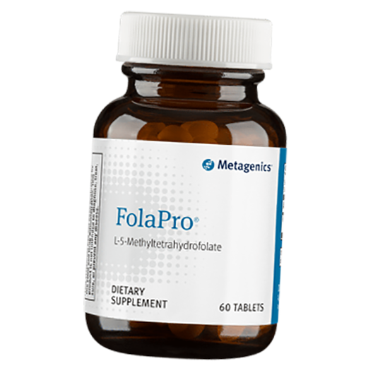 

5-метилтетрагидрофолат, FolaPro, Metagenics 60таб (36465016)