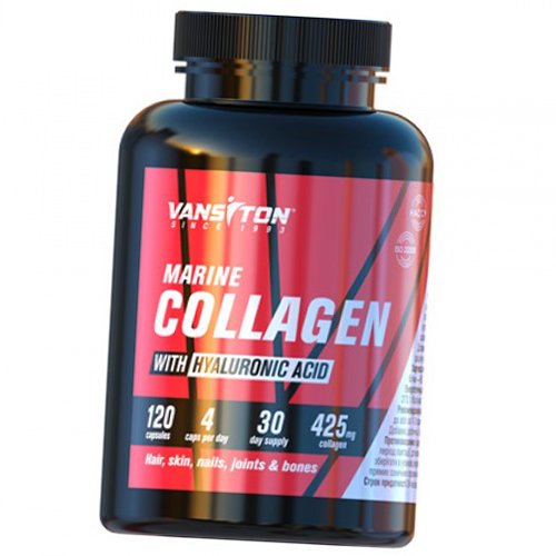 

Морской коллаген и Гиалуроновая кислота, Marine Collagen With Hyaluronic Acid, Ванситон 120капс (68173002)